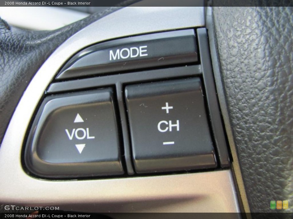 Black Interior Controls for the 2008 Honda Accord EX-L Coupe #43856369