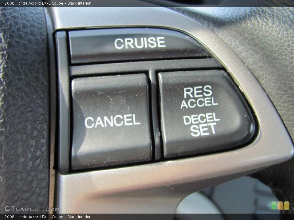 Black Interior Controls for the 2008 Honda Accord EX-L Coupe #43856385