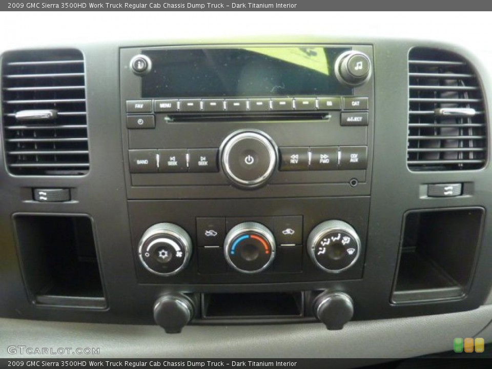 Dark Titanium Interior Controls for the 2009 GMC Sierra 3500HD Work Truck Regular Cab Chassis Dump Truck #43859837