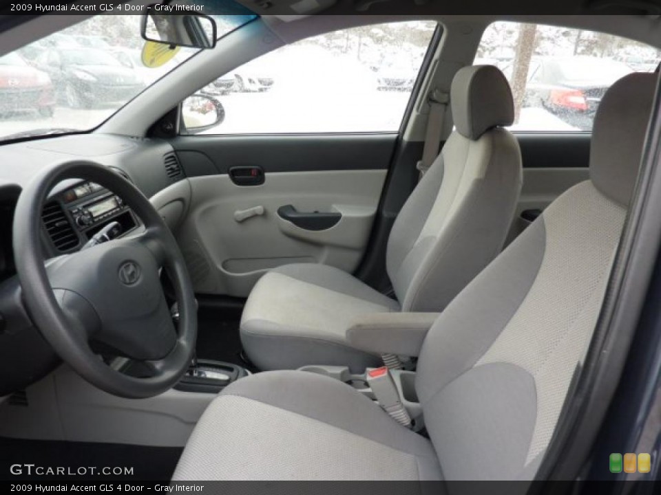 Gray Interior Photo for the 2009 Hyundai Accent GLS 4 Door #43865641
