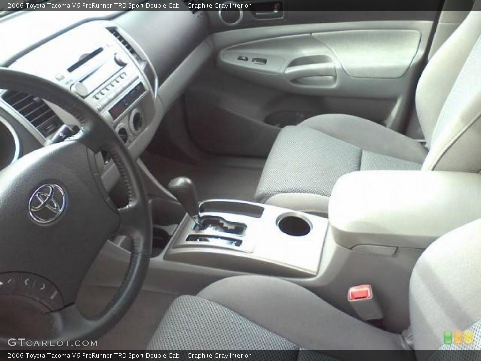 Graphite Gray Interior Photo for the 2006 Toyota Tacoma V6 PreRunner TRD Sport Double Cab #43867173