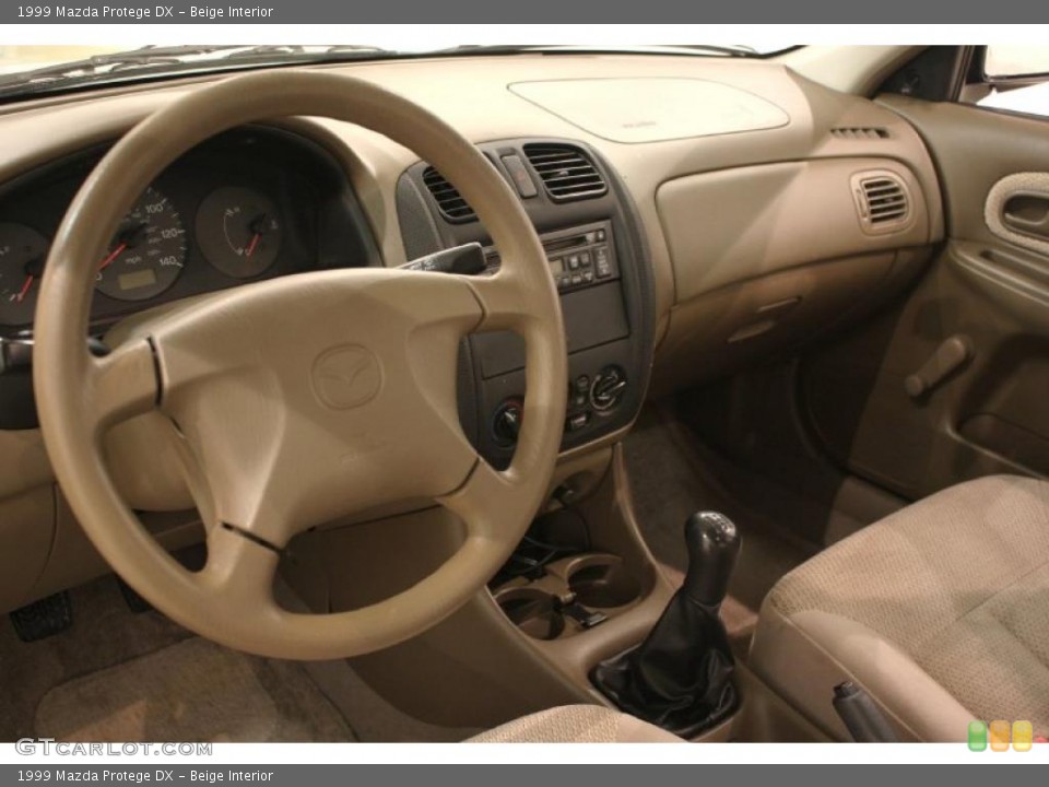 Beige 1999 Mazda Protege Interiors