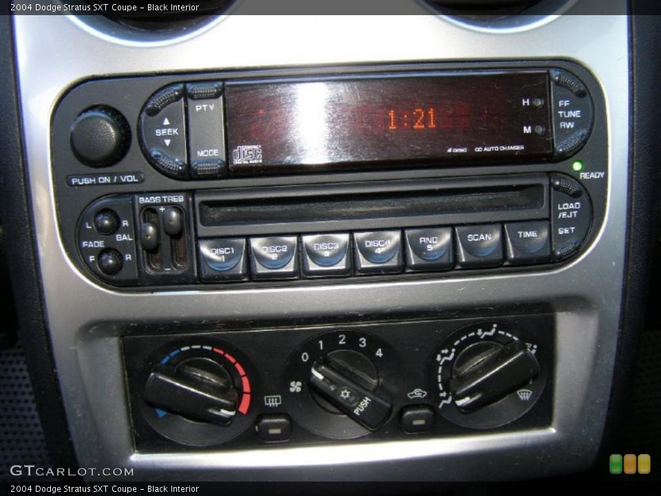 Black Interior Controls for the 2004 Dodge Stratus SXT Coupe #43874982