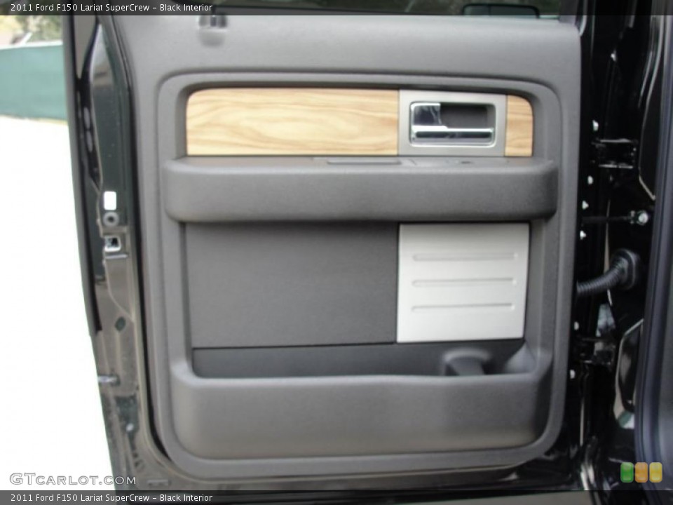 Black Interior Door Panel for the 2011 Ford F150 Lariat SuperCrew #43884942