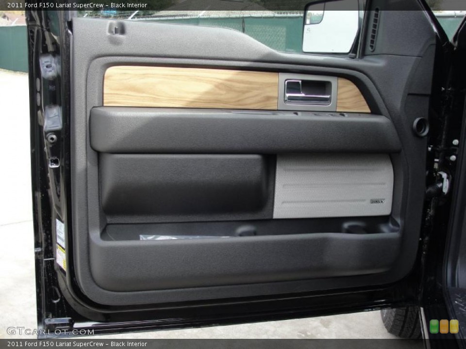 Black Interior Door Panel for the 2011 Ford F150 Lariat SuperCrew #43884966