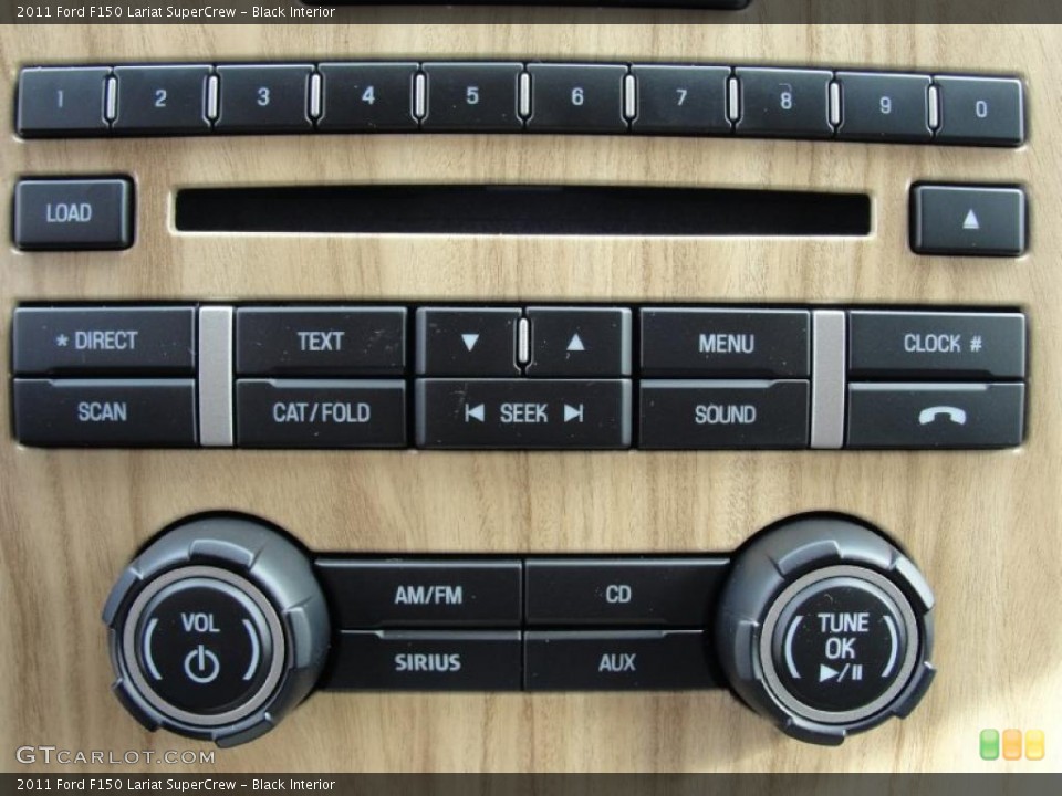 Black Interior Controls for the 2011 Ford F150 Lariat SuperCrew #43885067
