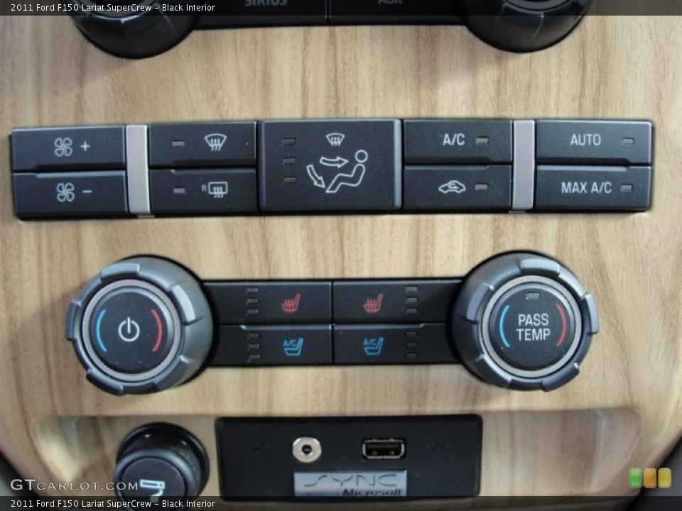 Black Interior Controls for the 2011 Ford F150 Lariat SuperCrew #43885083