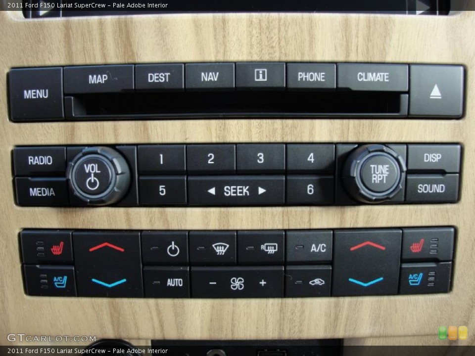 Pale Adobe Interior Controls for the 2011 Ford F150 Lariat SuperCrew #43885531