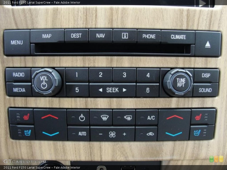 Pale Adobe Interior Controls for the 2011 Ford F150 Lariat SuperCrew #43886087