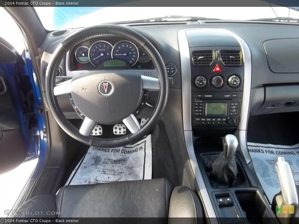 Black Interior Dashboard for the 2004 Pontiac GTO Coupe #43886423