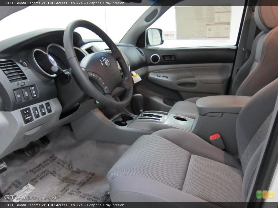 Graphite Gray Interior Photo for the 2011 Toyota Tacoma V6 TRD Access Cab 4x4 #43886427