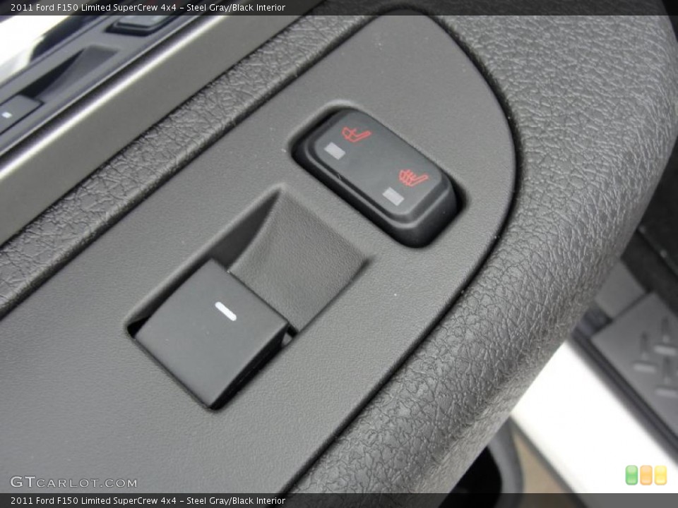 Steel Gray/Black Interior Controls for the 2011 Ford F150 Limited SuperCrew 4x4 #43886547