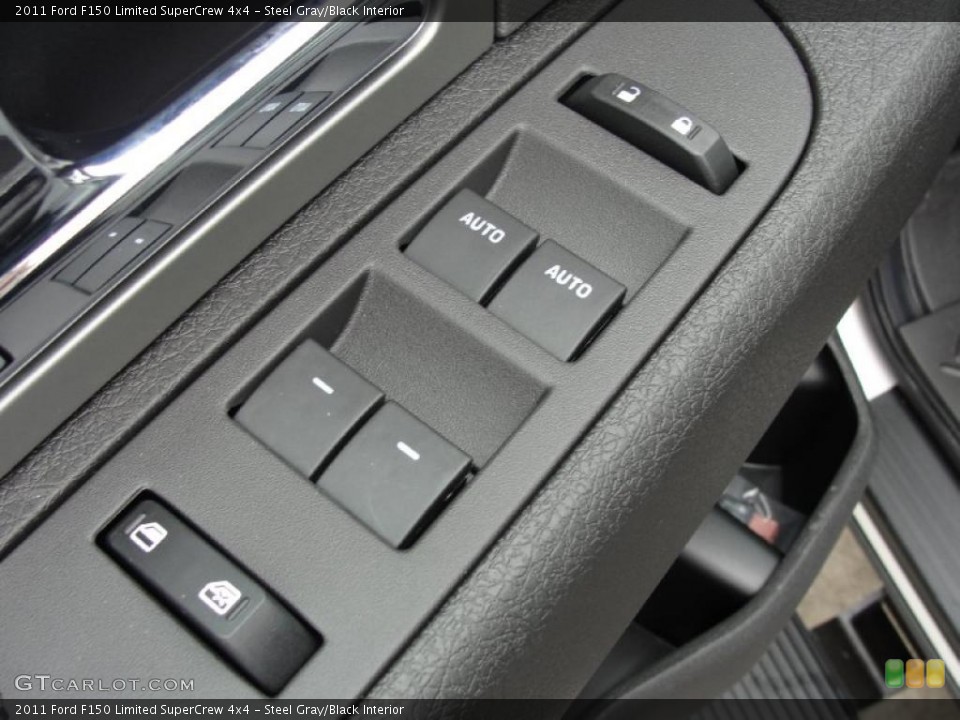 Steel Gray/Black Interior Controls for the 2011 Ford F150 Limited SuperCrew 4x4 #43886603