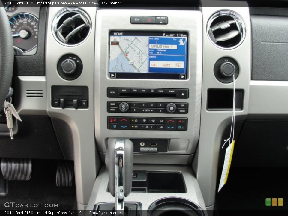 Steel Gray/Black Interior Controls for the 2011 Ford F150 Limited SuperCrew 4x4 #43886735