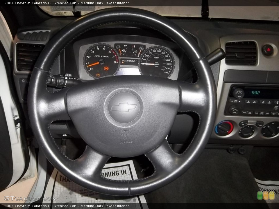 Medium Dark Pewter Interior Steering Wheel for the 2004 Chevrolet Colorado LS Extended Cab #43886887