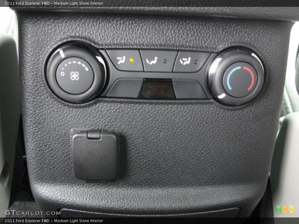 Medium Light Stone Interior Controls for the 2011 Ford Explorer FWD #43887779