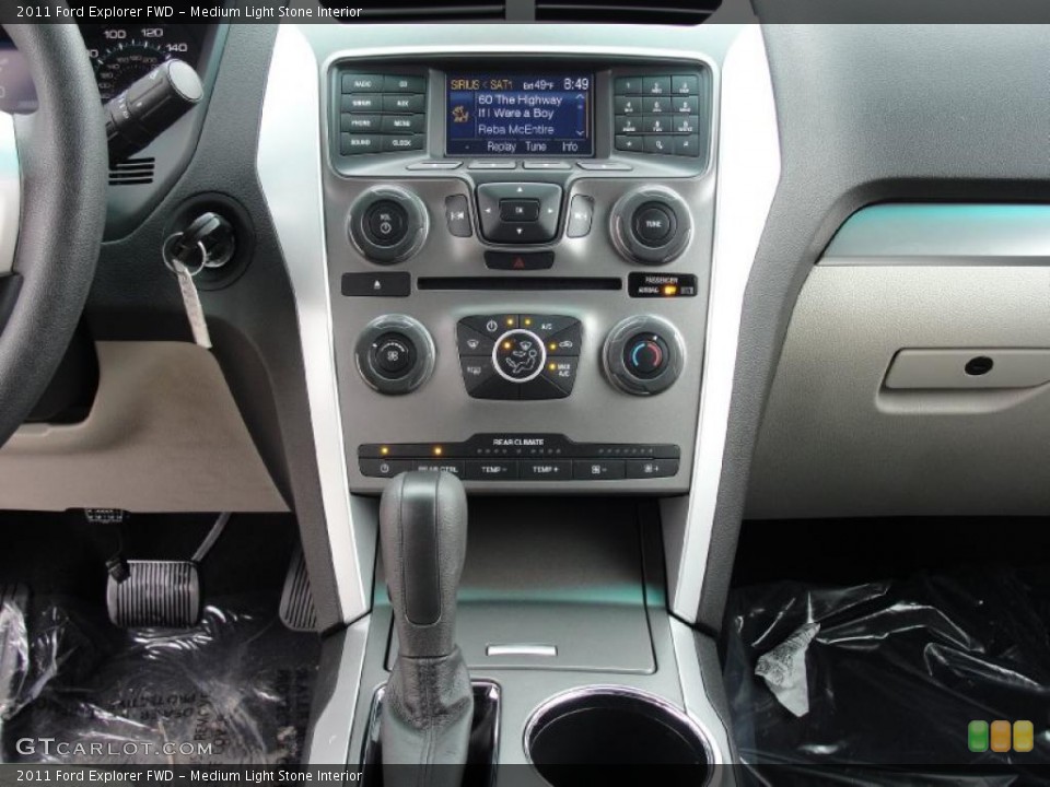 Medium Light Stone Interior Controls for the 2011 Ford Explorer FWD #43887812