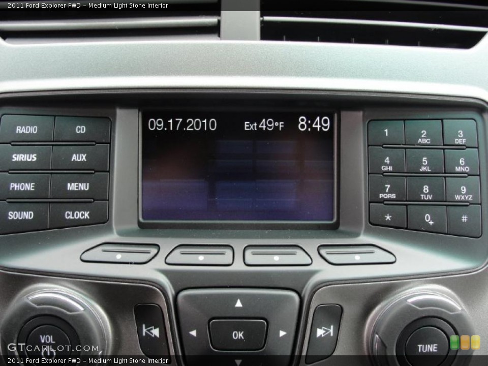 Medium Light Stone Interior Controls for the 2011 Ford Explorer FWD #43887823