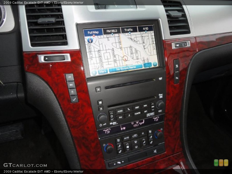 Ebony/Ebony Interior Controls for the 2009 Cadillac Escalade EXT AWD #43890332