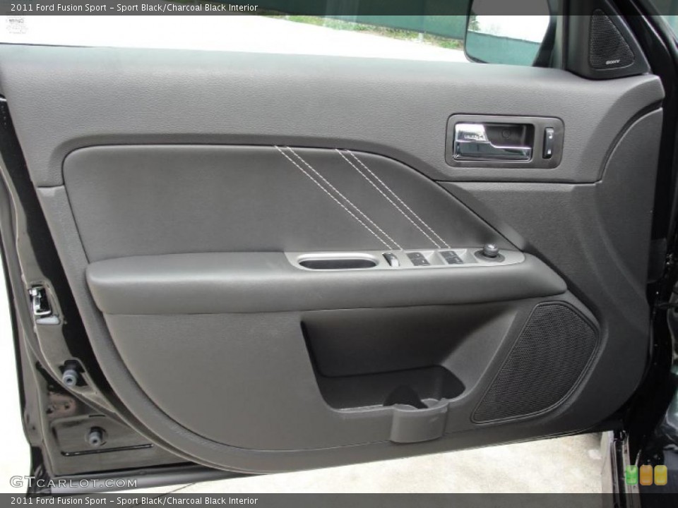 Sport Black/Charcoal Black Interior Door Panel for the 2011 Ford Fusion Sport #43891552