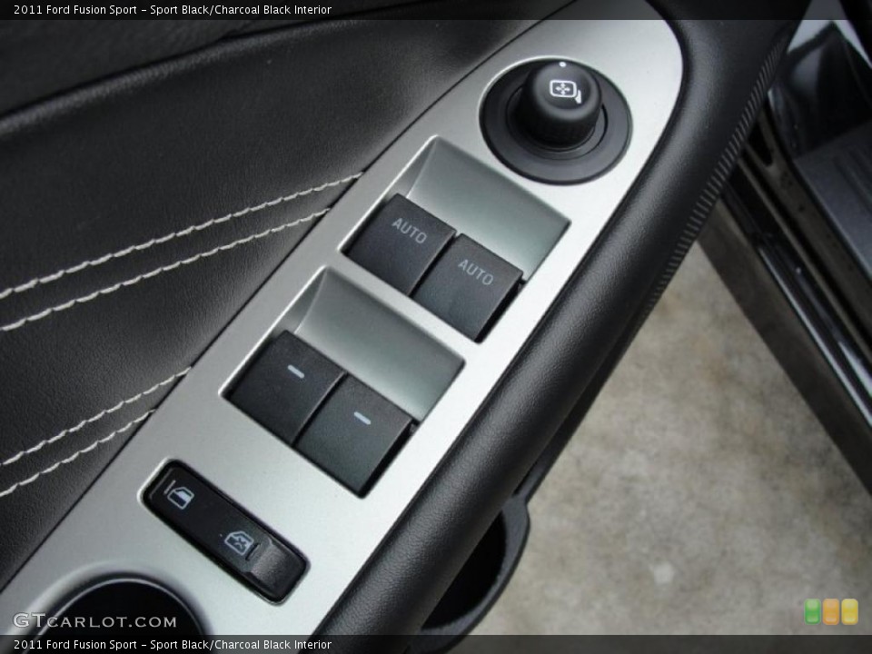 Sport Black/Charcoal Black Interior Controls for the 2011 Ford Fusion Sport #43891588