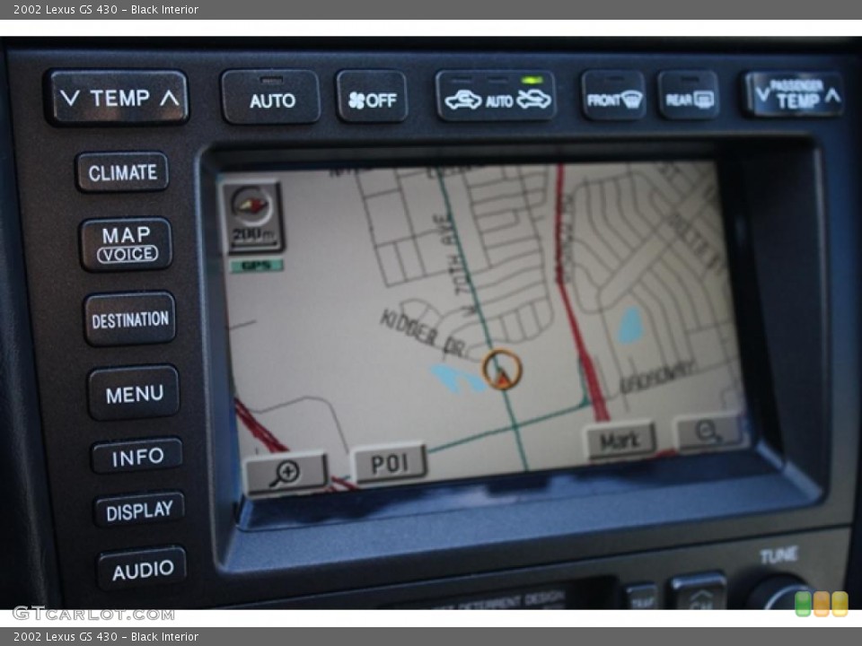 Black Interior Navigation for the 2002 Lexus GS 430 #43894161