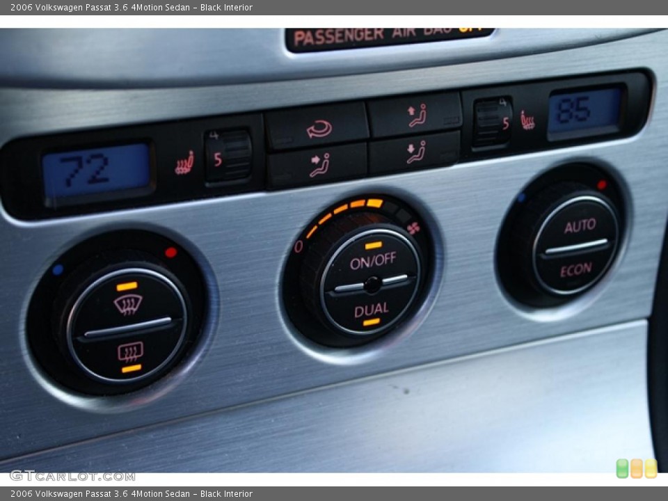 Black Interior Controls for the 2006 Volkswagen Passat 3.6 4Motion Sedan #43895349