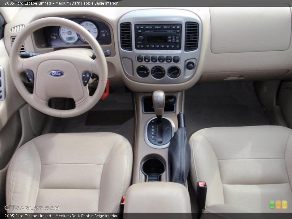 Medium/Dark Pebble Beige Interior Dashboard for the 2005 Ford Escape Limited #43895833