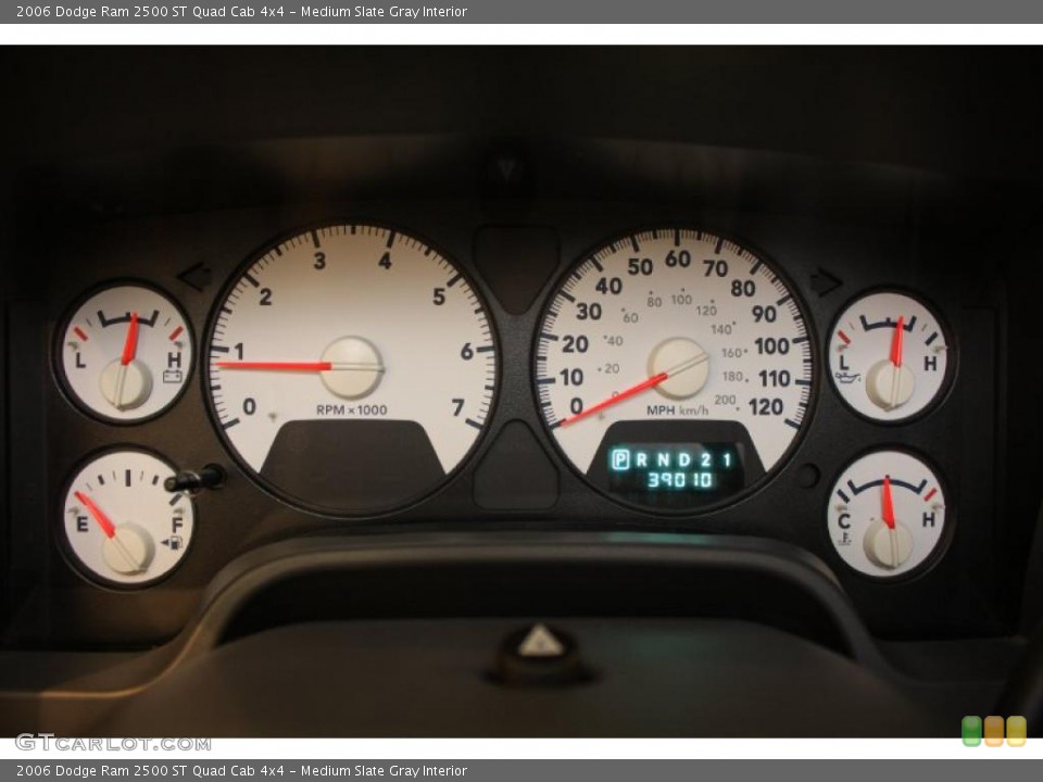Medium Slate Gray Interior Gauges for the 2006 Dodge Ram 2500 ST Quad Cab 4x4 #43897193