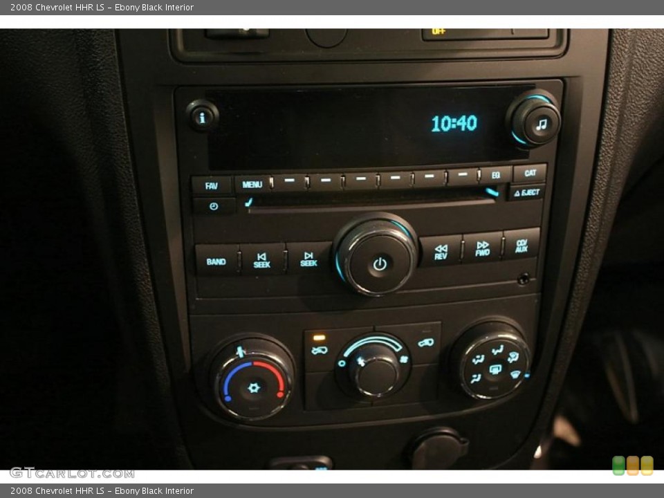 Ebony Black Interior Controls for the 2008 Chevrolet HHR LS #43898095