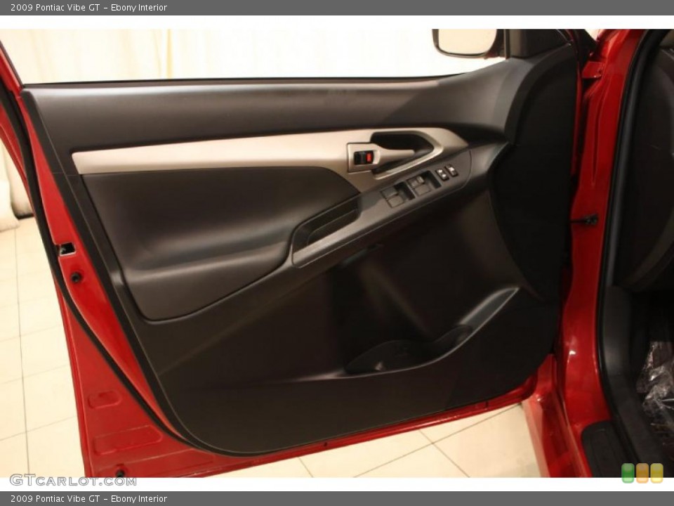 Ebony Interior Door Panel for the 2009 Pontiac Vibe GT #43900033
