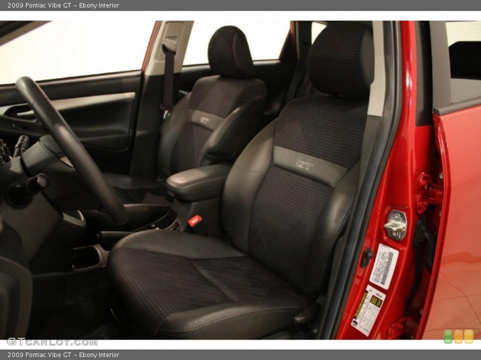 Ebony Interior Photo for the 2009 Pontiac Vibe GT #43900069