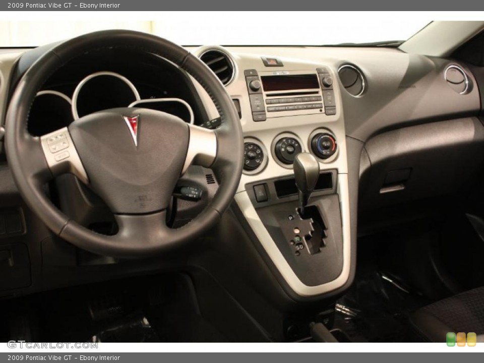 Ebony Interior Dashboard for the 2009 Pontiac Vibe GT #43900085