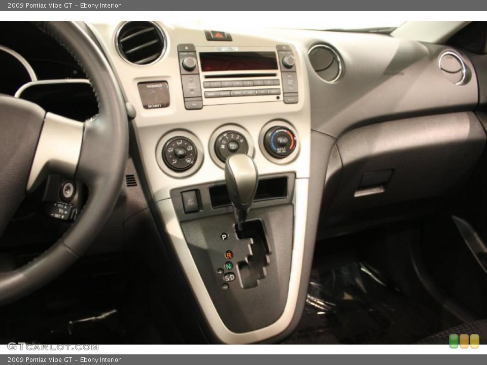 Ebony Interior Dashboard for the 2009 Pontiac Vibe GT #43900137