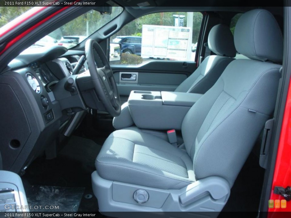 Steel Gray Interior Photo for the 2011 Ford F150 XLT SuperCab #43901241