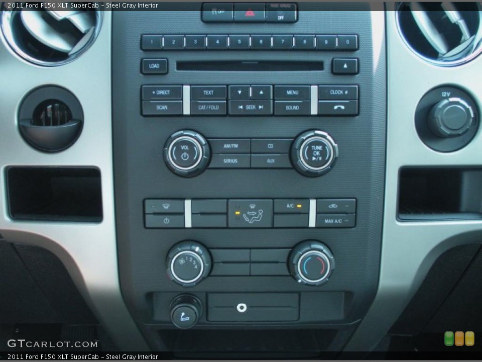 Steel Gray Interior Controls for the 2011 Ford F150 XLT SuperCab #43901321