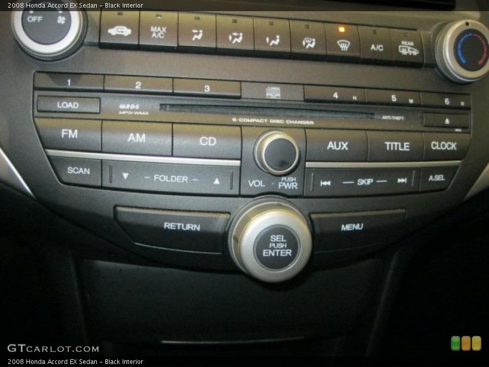 Black Interior Controls for the 2008 Honda Accord EX Sedan #43906609