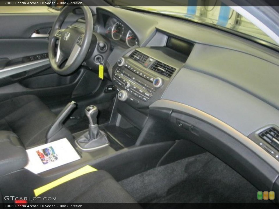 Black Interior Dashboard for the 2008 Honda Accord EX Sedan #43906757