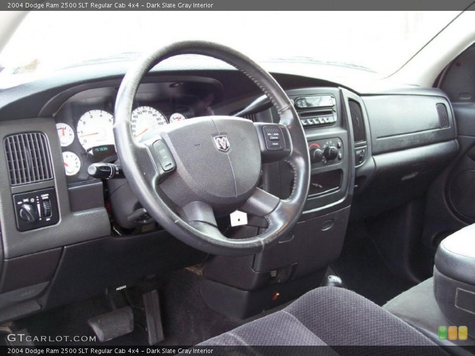 Dark Slate Gray Interior Dashboard for the 2004 Dodge Ram 2500 SLT Regular Cab 4x4 #43908710