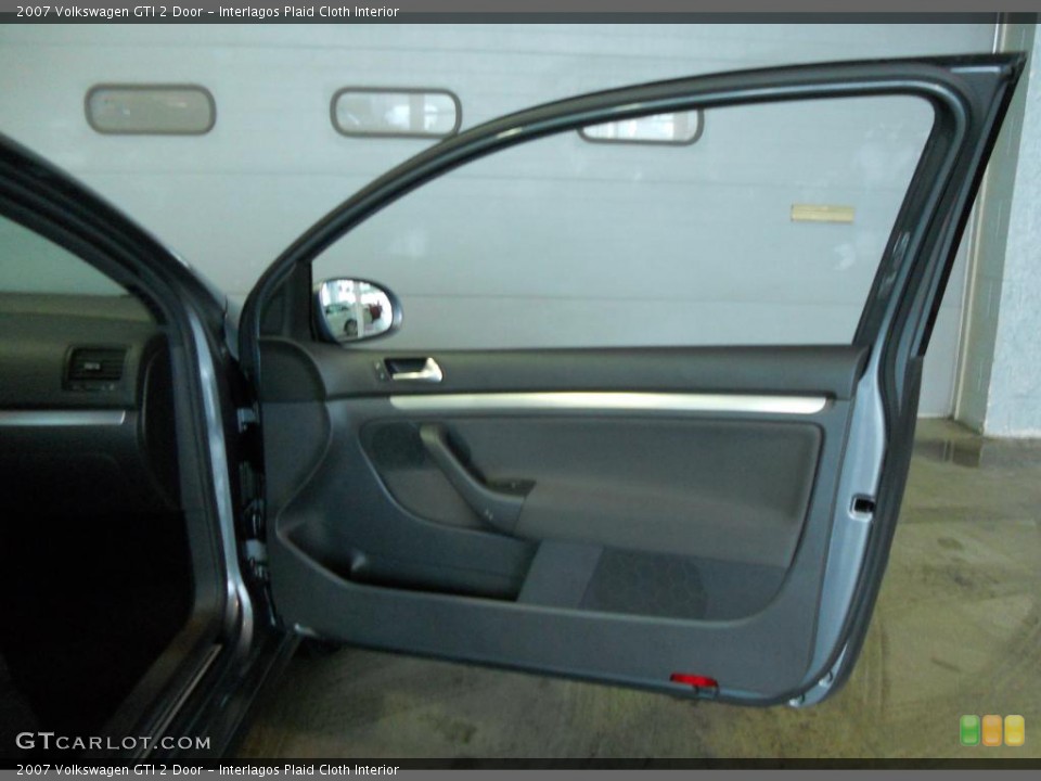 Interlagos Plaid Cloth Interior Door Panel for the 2007 Volkswagen GTI 2 Door #43910152