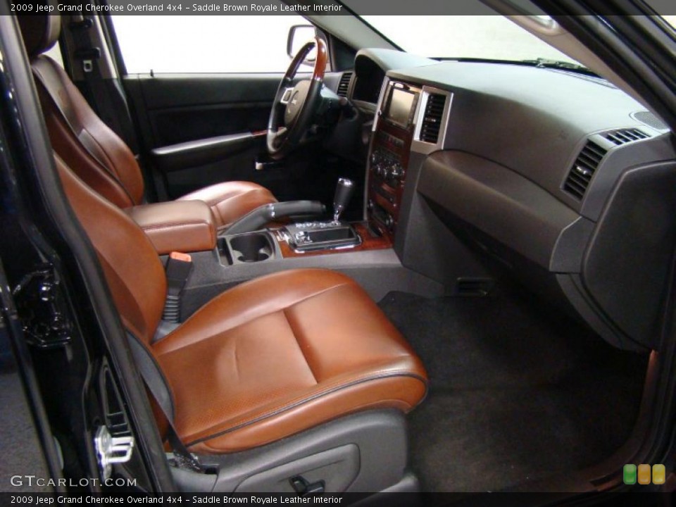 Saddle Brown Royale Leather Interior Photo for the 2009 Jeep Grand Cherokee Overland 4x4 #43914422