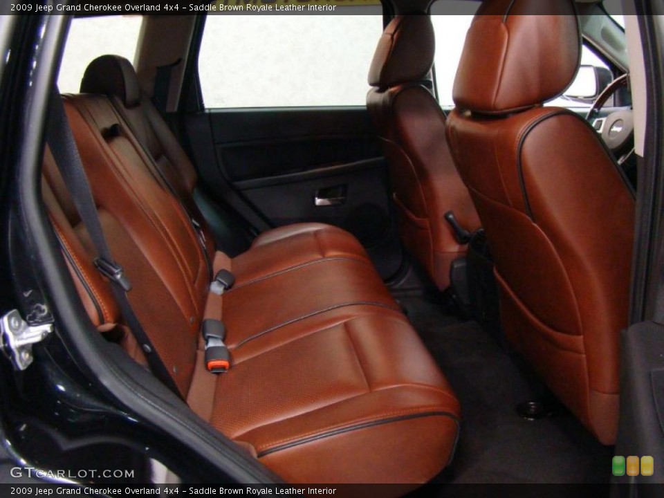 Saddle Brown Royale Leather Interior Photo for the 2009 Jeep Grand Cherokee Overland 4x4 #43914434