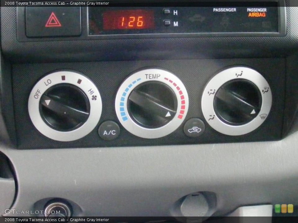 Graphite Gray Interior Controls for the 2008 Toyota Tacoma Access Cab #43915678