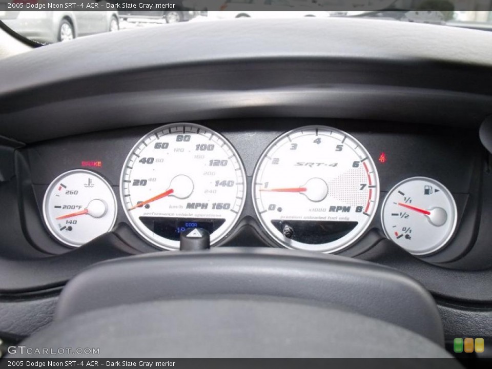 Dark Slate Gray Interior Gauges for the 2005 Dodge Neon SRT-4 ACR #43918486