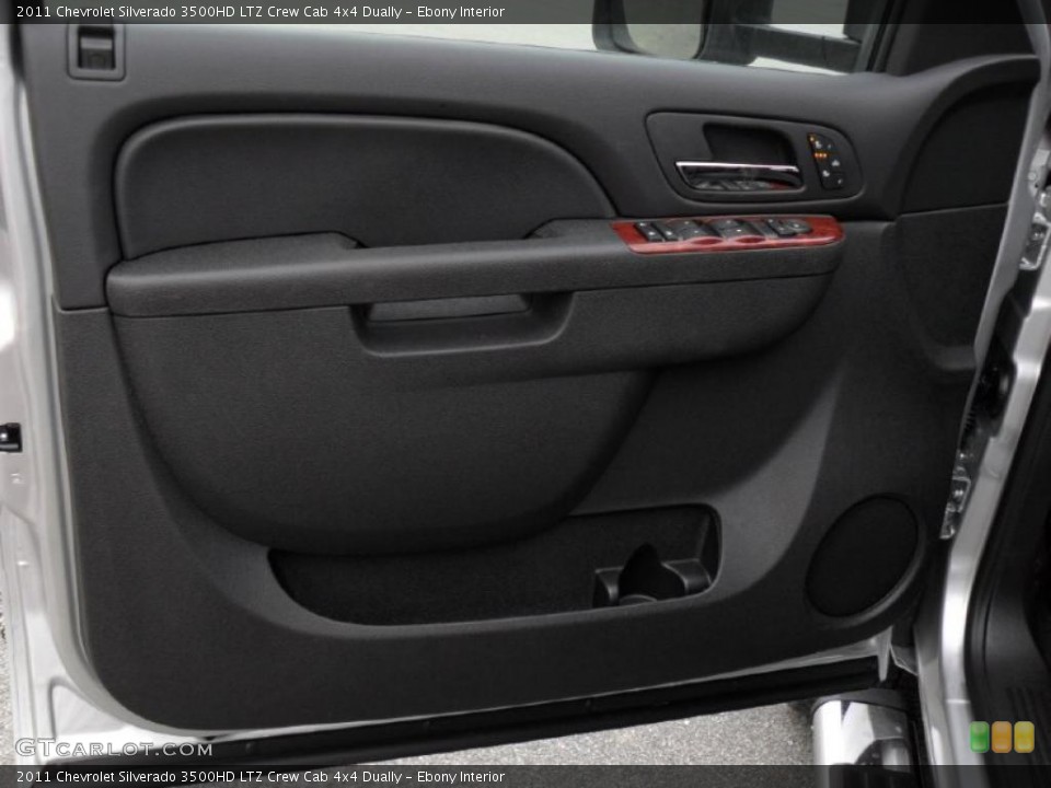 Ebony Interior Door Panel for the 2011 Chevrolet Silverado 3500HD LTZ Crew Cab 4x4 Dually #43920674