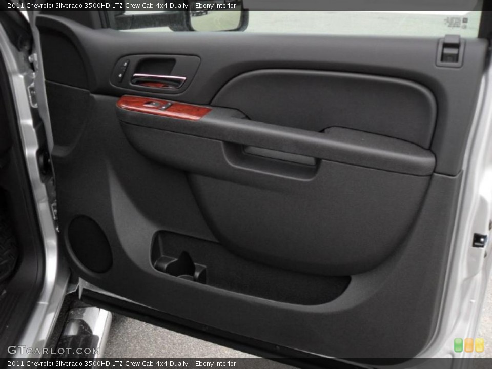 Ebony Interior Door Panel for the 2011 Chevrolet Silverado 3500HD LTZ Crew Cab 4x4 Dually #43920870