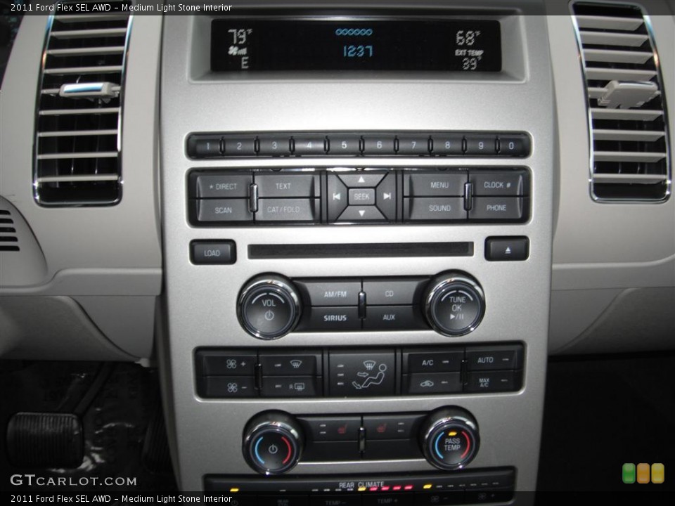 Medium Light Stone Interior Controls for the 2011 Ford Flex SEL AWD #43921026