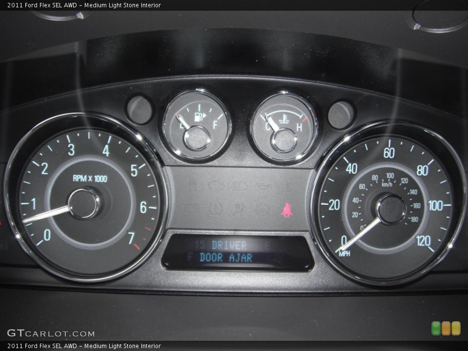 Medium Light Stone Interior Gauges for the 2011 Ford Flex SEL AWD #43921074