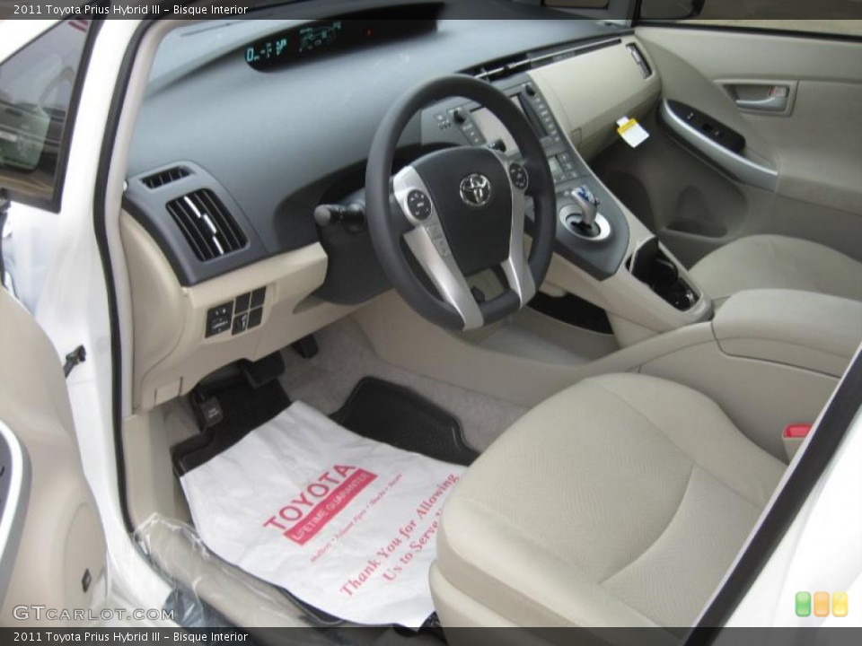 Bisque Interior Photo for the 2011 Toyota Prius Hybrid III #43924439