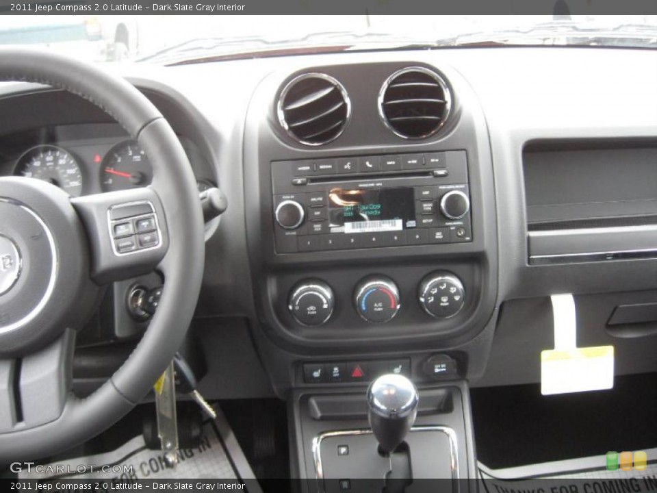 Dark Slate Gray Interior Controls for the 2011 Jeep Compass 2.0 Latitude #43925696